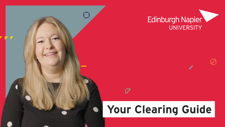 Nicola from Student Recruitment with a caption Your Clearing Guide