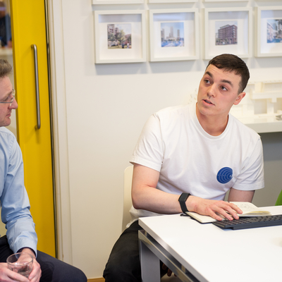 students in tutorial