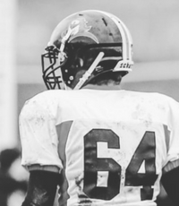 football player facing away