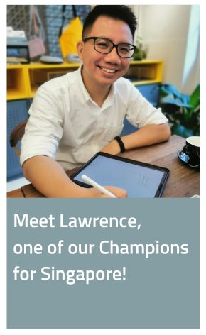 Meet Lawrence, one of our alumni champion for Singapore