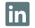 LinkedIn logo on blue background