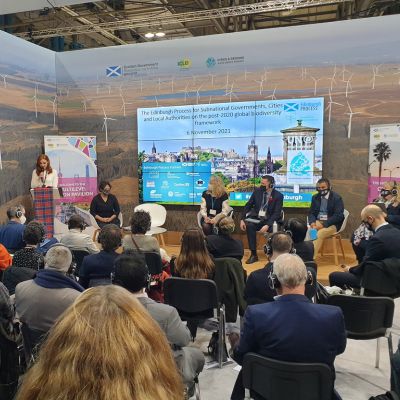 Duncan speaking at a panel discussion