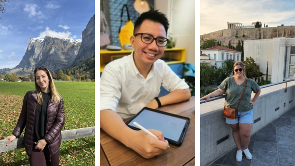 A collage of photos of ENU Alumni Champions