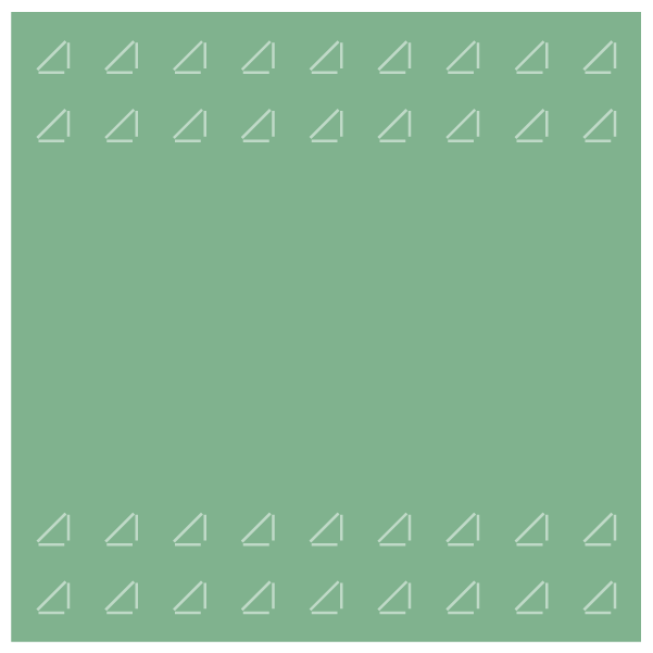 Green square with triangle graphic elements