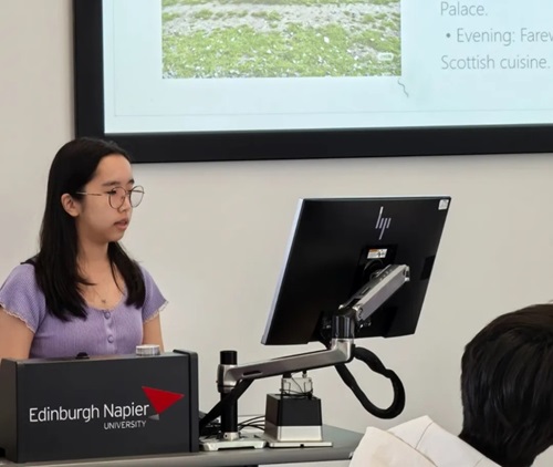 Arwin at ENU Craiglockhart campus