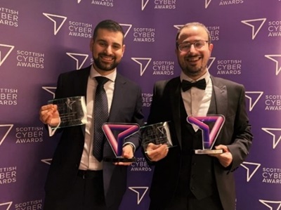 Award winners at the Scottish Cyber Awards