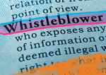 Flyer for the Whistleblower event