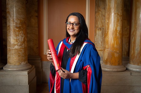 Talat Yaqoob with her honorary degree