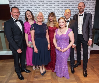 The ENU naloxone research team at the Herald Awards