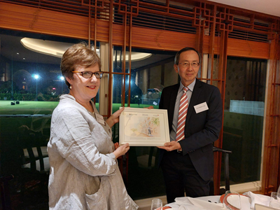 Prof Andrea Nolan, Principal & Vice Chancellor and Prof William Lee, Director of HKU SPACE