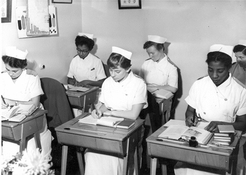 Photo of student nurses in the 1950s