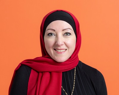 A staff headshot of Suha Jaradat