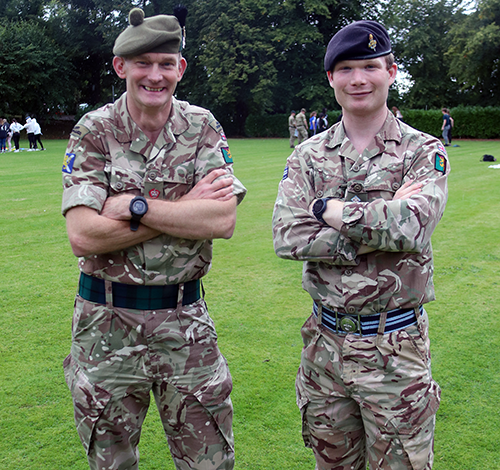 Lt. Colonel Hugo Clark, Chief Engagement, Outreach and Communications Officer and Captain Robert Mendes da Costa, AGC (ETS), SO3 Engt Plans.
