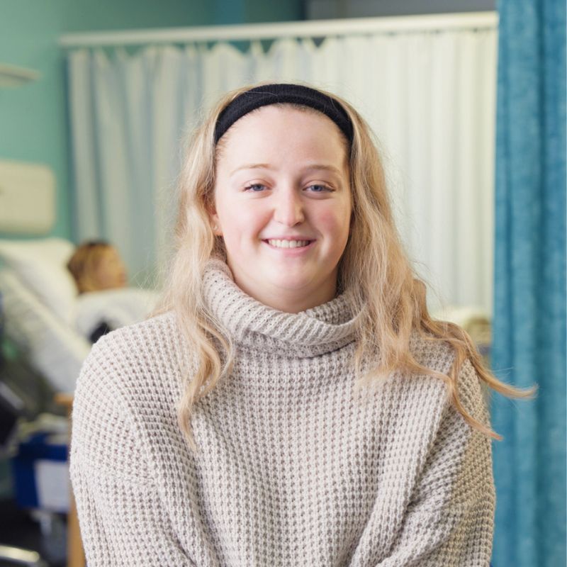 Student portrait shot in the clinical skills centre